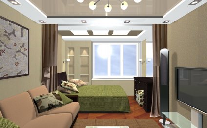 Built-In Closets With A Photo Design In The Bedroom